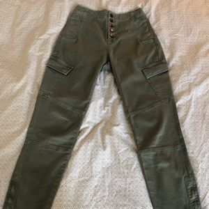 J Brand High waist cargo style jeans